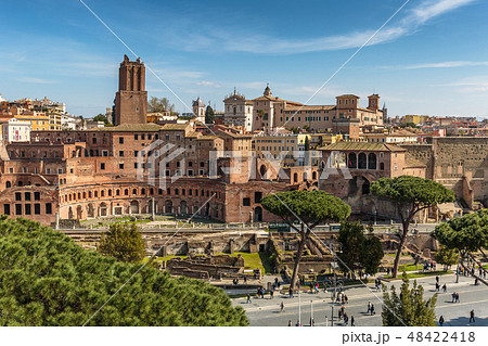 Trajan Market is large complex of ruins of Rome 48422418