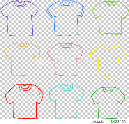 Tシャツ 無地 ラフスケッチ 手描きのイラスト素材 48422463 Pixta