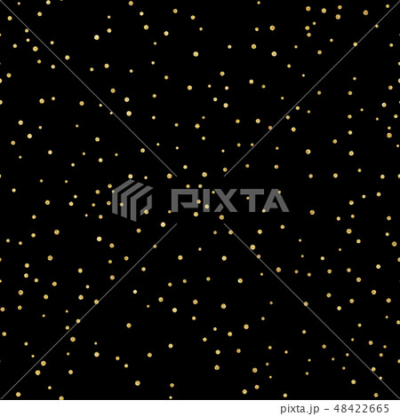 Glitter gold seamless pattern with polka dots. Hipster trendy effect. EPS 10 48422665