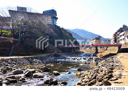 箱根湯本の早川に架かるあじさい橋 48423009
