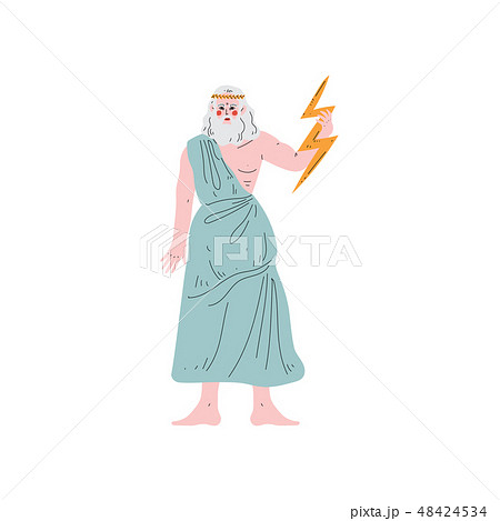 Zeus Supreme Olympian Greek God Ancient Greece のイラスト素材