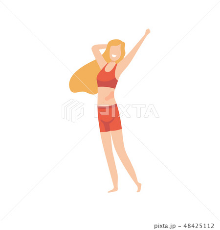 Beautiful Happy Woman with Birthmark, Body Positive with Birthmark, Self Acceptance and Beauty 48425112