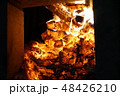 紀州備長炭の炭焼き窯口焚き 48426210