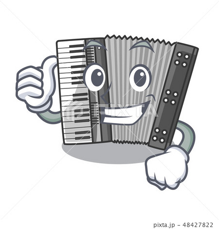 Thumbs up according in the shape character wood 48427822