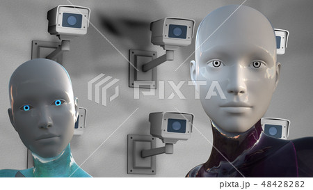 AI Artificial Intelligence Surveillance Multicamer 48428282