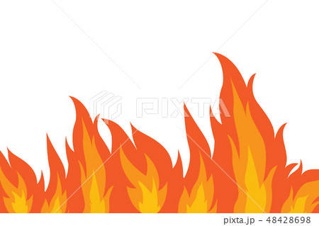 Fire flame isolated illustration 48428698