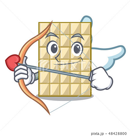 Cupid chocolate white in the shape character Cupid chocolate white in the shape character 48428800