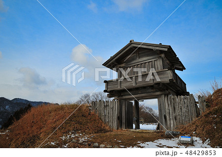 石川県 鳥越城跡 本丸門 石川県 鳥越城跡 本丸門 48429853