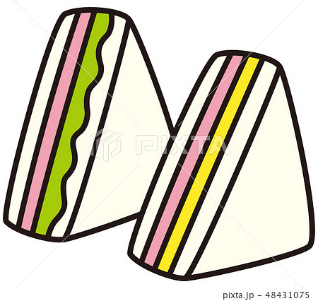 サンドイッチのイラスト素材 48431075 Pixta