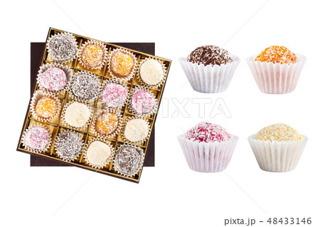 Natural healthy candies in box 48433146