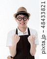 farmer or shop owner concept asian smart man  48433821