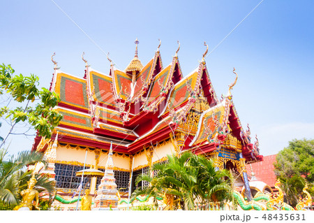 Buddhist temple in koh Samui, Thailand. 48435631