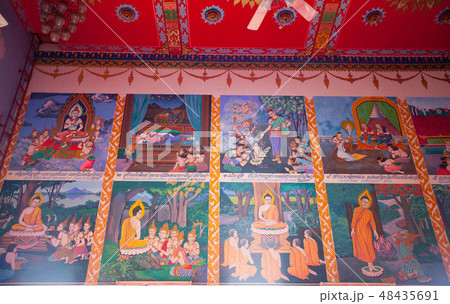 Buddhist temple in koh Samui, Thailand. 48435691