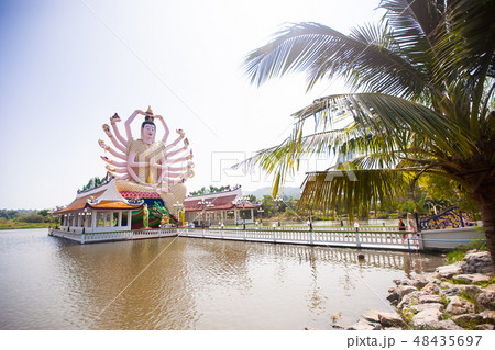 Buddhist temple in koh Samui, Thailand. 48435697