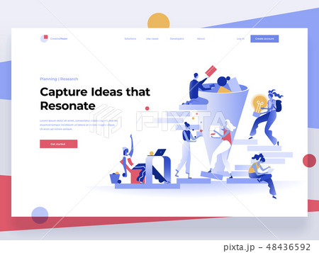 People work in a team, generate ideas while interacting with shapes. 48436592