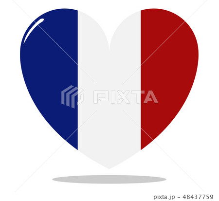 france flag with heart 48437759