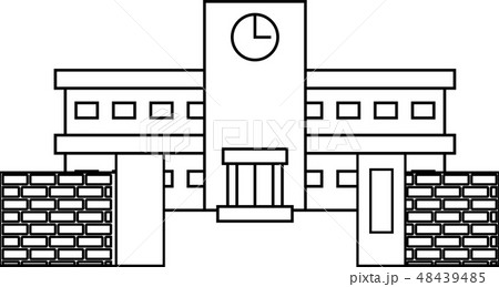 学校 校舎 校門 ゲート イラストのイラスト素材 学校 校舎 校門 ゲート イラストのイラスト素材