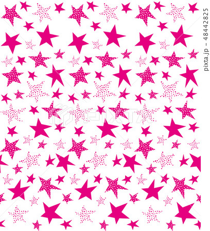 テキスタイル デザイン 星柄 シームレス ピンク マゼンダのイラスト素材