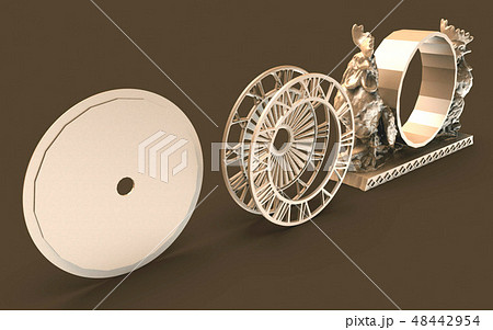 The meeting of mysterious times, the metal of gold 48442954