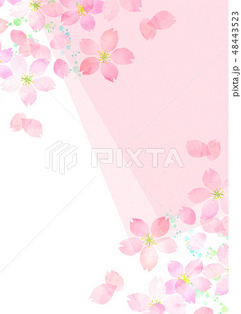 桜 水彩風 テクスチャー 桜 水彩風 テクスチャー 48443523