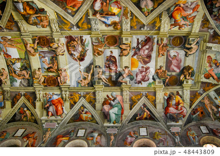 Sistine Chapel, ceiling, Vatican city, Italy. 48443809