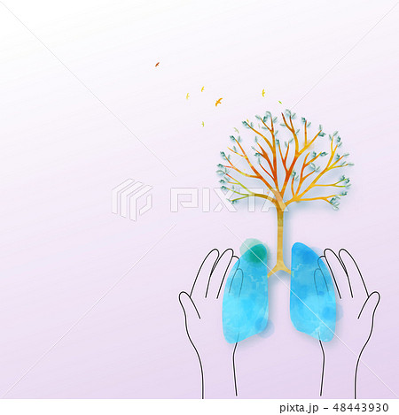 Lungs tree.Healthy life concept. Forest protection 48443930