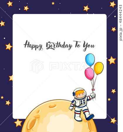 Happy birthday space card Happy birthday space card 48444243