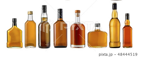 whiskey bottle isolated 48444519