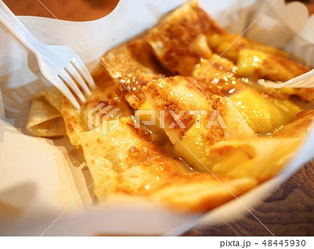 Indian style pancake called Roti. 48445930