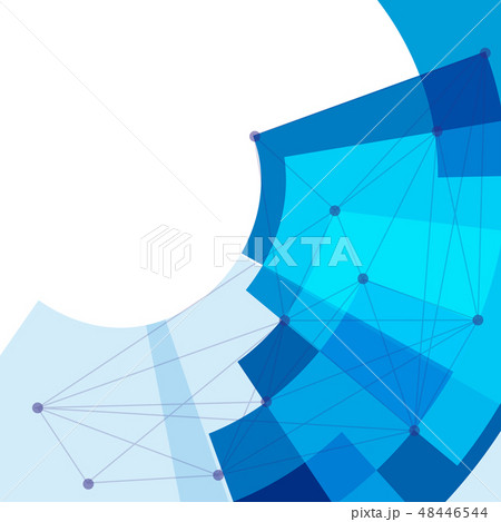 Background template with blue squares 48446544