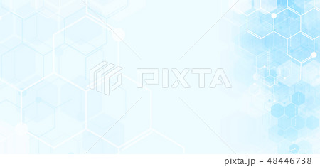 Medical background design. Geometric abstract  48446738