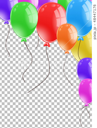 Background design with many balloons 48447176
