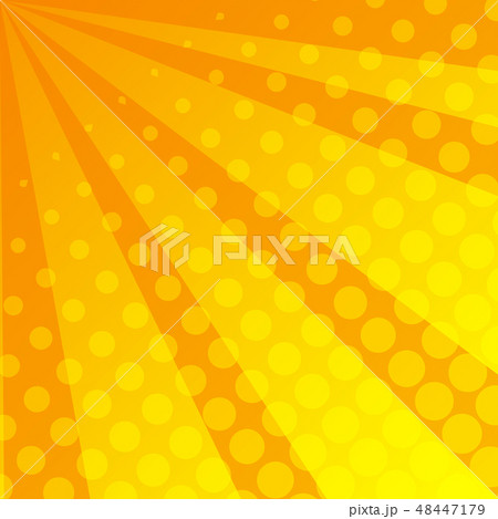 Yellow dots on orange background 48447179