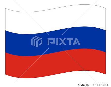 ロシア連邦 国旗(縁あり)　Russia 48447581