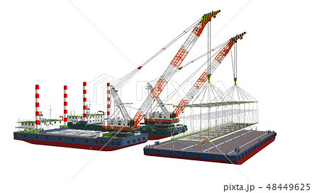 起重機船作業4 起重機船作業4 48449625