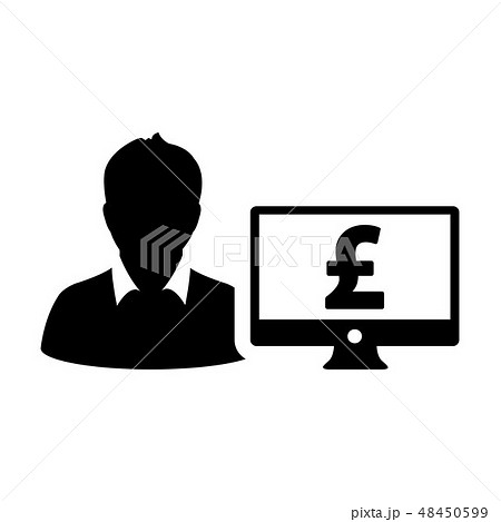 Loan icon vector male user person profile avatar  48450599