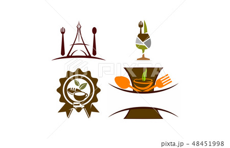 Restaurant Vector Template Set Restaurant Vector Template Set 48451998