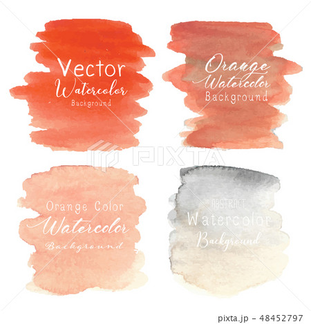 Orange abstract watercolor background. Orange abstract watercolor background. 48452797