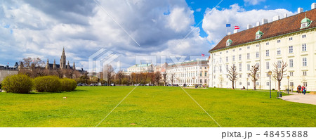 Vienna City Hall and Hofburg, Austria Vienna City Hall and Hofburg, Austria 48455888