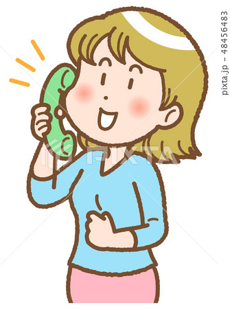 電話で話す女性 48456483