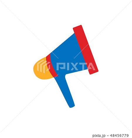 Megaphone icon. Mouthpiece symbol. 48456779