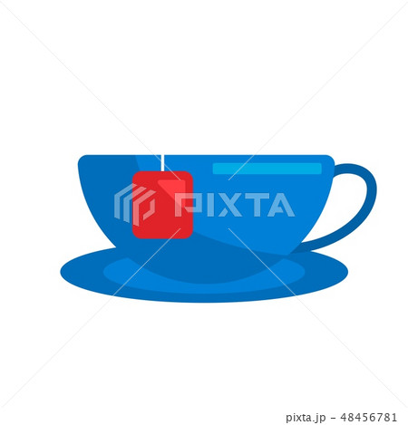 Flat icon cup of tea. Isolated on white background 48456781
