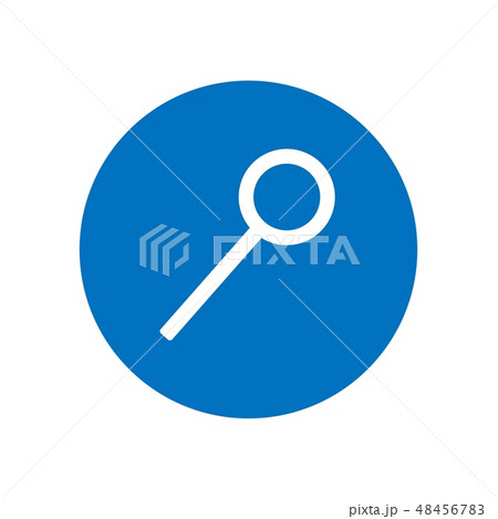 Magnifying glass icon isolated.  48456783