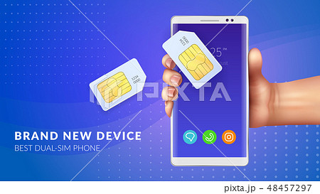 Realistic Memory Card Sim Background 48457297