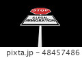 STOP illegal immigration. The ban on entry to a foreign country. 48457486