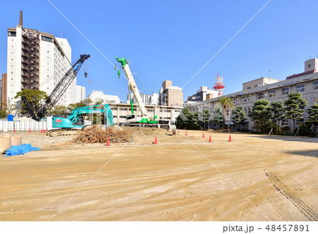 旧大名小学校跡地 天神ビッグバン工事現場 左西鉄グランドホテル 旧大名小学校跡地 天神ビッグバン工事現場 左西鉄グランドホテル 48457891
