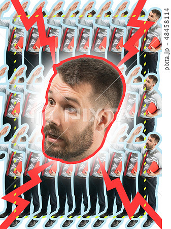 Job interview with manager in office 48458114