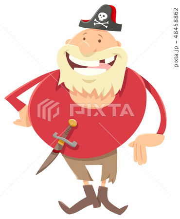 fantasy pirate cartoon illustration 48458862