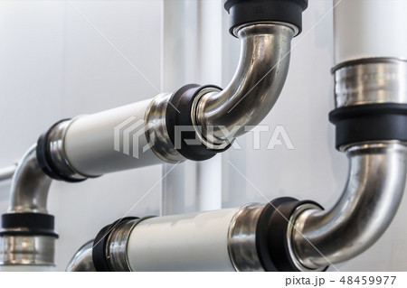 metal pipes, couplings and fittings. Plumbing, fixing pipes and fittings for connection metal pipes, couplings and fittings. Plumbing, fixing pipes and fittings for connection 48459977