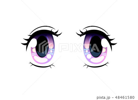 Bright Eyes, Beautiful Eyes with Light Reflections Manga Japanese Style Vector Illustration Bright Eyes, Beautiful Eyes with Light Reflections Manga Japanese Style Vector Illustration 48461580